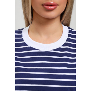 Футболка женская "Брина-2" кулирка с лайкрой (р-ры: 44-54) синий Футболка женская "Брина-2" кулирка с лайкрой (р-ры: 44-54) синий