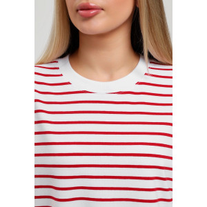 Футболка женская "Брина-2" кулирка с лайкрой (р-ры: 44-54) красный Футболка женская "Брина-2" кулирка с лайкрой (р-ры: 44-54) красный