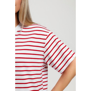 Футболка женская "Брина-2" кулирка с лайкрой (р-ры: 44-54) красный Футболка женская "Брина-2" кулирка с лайкрой (р-ры: 44-54) красный