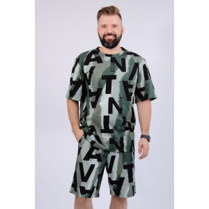 Костюм двойка мужской "Харди 16" кулирка (р-ры: 48-58) грин Костюм двойка мужской "Харди 16" кулирка (р-ры: 48-58) грин