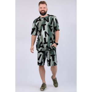 Костюм двойка мужской "Харди 16" кулирка (р-ры: 48-58) грин Костюм двойка мужской "Харди 16" кулирка (р-ры: 48-58) грин