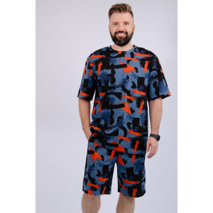 Костюм двойка мужской "Харди 14" кулирка (р-ры: 48-58) индиго Костюм двойка мужской "Харди 14" кулирка (р-ры: 48-58) индиго