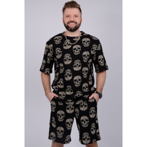 Костюм двойка мужской "Харди 13" кулирка (р-ры: 48-58) черепа Костюм двойка мужской "Харди 13" кулирка (р-ры: 48-58) черепа