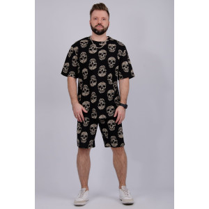 Костюм двойка мужской "Харди 13" кулирка (р-ры: 48-58) черепа Костюм двойка мужской "Харди 13" кулирка (р-ры: 48-58) черепа