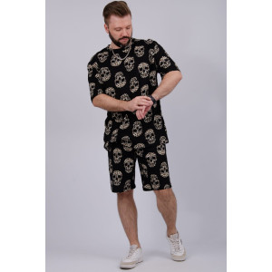 Костюм двойка мужской "Харди 13" кулирка (р-ры: 48-58) черепа Костюм двойка мужской "Харди 13" кулирка (р-ры: 48-58) черепа