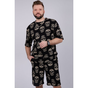 Костюм двойка мужской "Харди 13" кулирка (р-ры: 48-58) черепа Костюм двойка мужской "Харди 13" кулирка (р-ры: 48-58) черепа