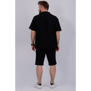 Костюм двойка мужской "Мэтью" муслин (р-ры: 48-58) черный Костюм двойка мужской "Мэтью" муслин (р-ры: 48-58) черный