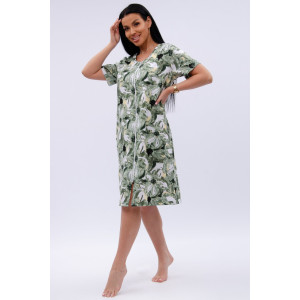 Халат женский "Рената" кулирка (р-ры: 50-60) лилии Халат женский "Рената" кулирка (р-ры: 50-60) лилии