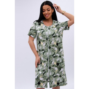 Халат женский "Рената" кулирка (р-ры: 50-60) лилии Халат женский "Рената" кулирка (р-ры: 50-60) лилии