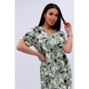 Халат женский "Рената" кулирка (р-ры: 50-60) лилии Халат женский "Рената" кулирка (р-ры: 50-60) лилии