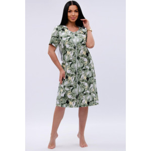 Халат женский "Рената" кулирка (р-ры: 50-60) лилии Халат женский "Рената" кулирка (р-ры: 50-60) лилии