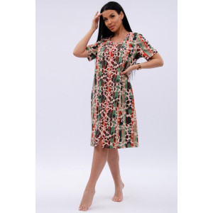 Халат женский "Рената" кулирка (р-ры: 50-60) полоса Халат женский "Рената" кулирка (р-ры: 50-60) полоса