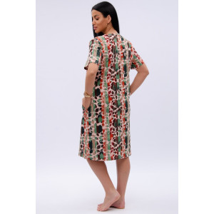 Халат женский "Рената" кулирка (р-ры: 50-60) полоса Халат женский "Рената" кулирка (р-ры: 50-60) полоса