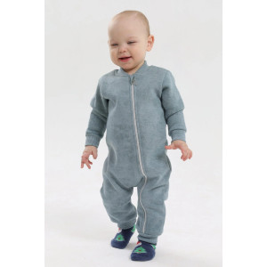 Комбинезон детский 2452-Фут "Футер" футер 3-х нитка с начёсом (р-ры: 68-86) зеленый Комбинезон детский 2452-Фут "Футер" футер 3-х нитка с начёсом (р-ры: 68-86) зеленый