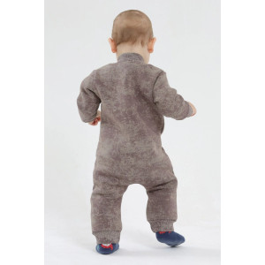 Комбинезон детский 2452-Фут "Футер" футер 3-х нитка с начёсом (р-ры: 68-86) коричневый Комбинезон детский 2452-Фут "Футер" футер 3-х нитка с начёсом (р-ры: 68-86) коричневый