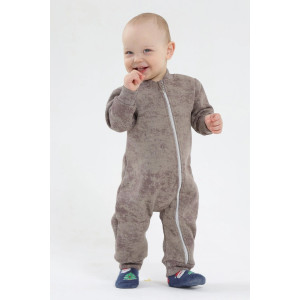 Комбинезон детский 2452-Фут "Футер" футер 3-х нитка с начёсом (р-ры: 68-86) коричневый Комбинезон детский 2452-Фут "Футер" футер 3-х нитка с начёсом (р-ры: 68-86) коричневый