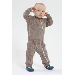 Комбинезон детский 2452-Фут "Футер" футер 3-х нитка с начёсом (р-ры: 68-86) коричневый Комбинезон детский 2452-Фут "Футер" футер 3-х нитка с начёсом (р-ры: 68-86) коричневый