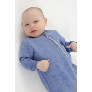 Комбинезон детский 2452-Фут "Футер" футер 3-х нитка с начёсом (р-ры: 68-86) индиго Комбинезон детский 2452-Фут "Футер" футер 3-х нитка с начёсом (р-ры: 68-86) индиго