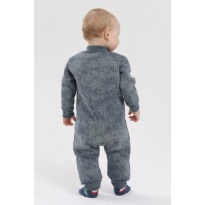 Комбинезон детский 2452-Фут "Футер" футер 3-х нитка с начёсом (р-ры: 68-86) темно-зеленый Комбинезон детский 2452-Фут "Футер" футер 3-х нитка с начёсом (р-ры: 68-86) темно-зеленый