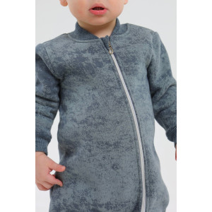 Комбинезон детский 2452-Фут "Футер" футер 3-х нитка с начёсом (р-ры: 68-86) темно-зеленый Комбинезон детский 2452-Фут "Футер" футер 3-х нитка с начёсом (р-ры: 68-86) темно-зеленый