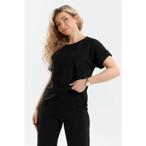 Костюм двойка женский К-067 вискоза-жаккард (р-ры: 46-56) черный Костюм двойка женский К-067 вискоза-жаккард (р-ры: 46-56) черный