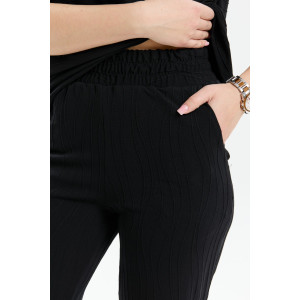 Костюм двойка женский К-067 вискоза-жаккард (р-ры: 46-56) черный