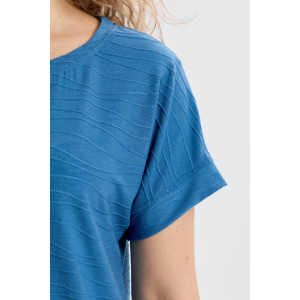 Костюм двойка женский К-067 вискоза-жаккард (р-ры: 46-56) голубой