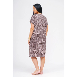 Туника женская "Грета" кулирка (р-ры: 50-60) шоколад Туника женская "Грета" кулирка (р-ры: 50-60) шоколад