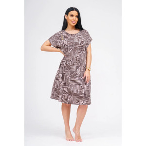 Туника женская "Грета" кулирка (р-ры: 50-60) шоколад Туника женская "Грета" кулирка (р-ры: 50-60) шоколад