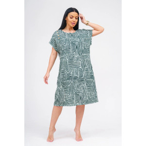 Туника женская "Грета" кулирка (р-ры: 50-60) зеленый Туника женская "Грета" кулирка (р-ры: 50-60) зеленый