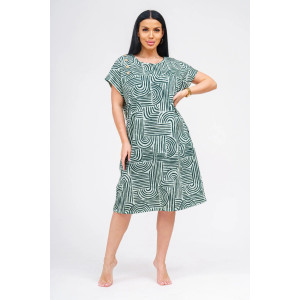 Туника женская "Грета" кулирка (р-ры: 50-60) зеленый Туника женская "Грета" кулирка (р-ры: 50-60) зеленый