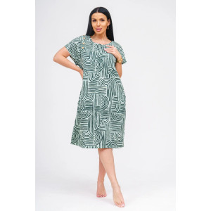 Туника женская "Грета" кулирка (р-ры: 50-60) зеленый Туника женская "Грета" кулирка (р-ры: 50-60) зеленый