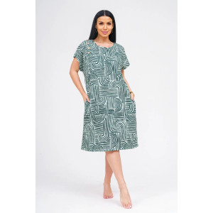 Туника женская "Грета" кулирка (р-ры: 50-60) зеленый Туника женская "Грета" кулирка (р-ры: 50-60) зеленый