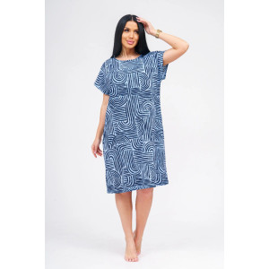 Туника женская "Грета" кулирка (р-ры: 50-60) индиго Туника женская "Грета" кулирка (р-ры: 50-60) индиго