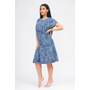 Туника женская "Грета" кулирка (р-ры: 50-60) индиго Туника женская "Грета" кулирка (р-ры: 50-60) индиго