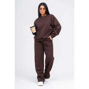 Костюм двойка женский "Марго" 3D ткань (р-ры: 44-54) шоколад