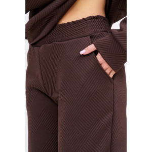 Костюм двойка женский "Марго" 3D ткань (р-ры: 44-54) шоколад