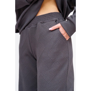 Костюм двойка женский "Марго" 3D ткань (р-ры: 44-54) графит