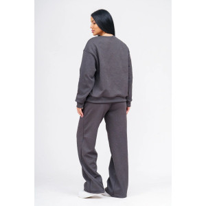 Костюм двойка женский "Марго" 3D ткань (р-ры: 44-54) графит