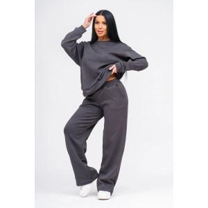 Костюм двойка женский "Марго" 3D ткань (р-ры: 44-54) графит