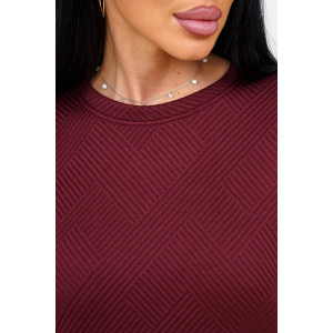 Костюм двойка женский "Марго" 3D ткань (р-ры: 44-54) бордо