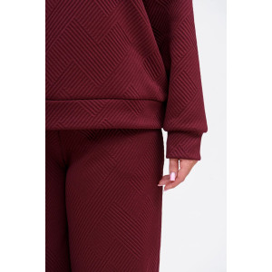 Костюм двойка женский "Марго" 3D ткань (р-ры: 44-54) бордо