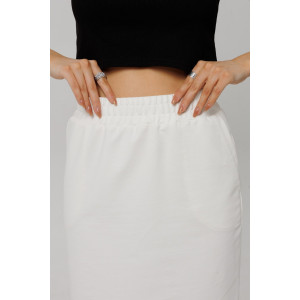Юбка женская Ю20 (60 см) футер с лайкрой (р-ры: 46-66) экрю