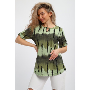 Туника женская "Вероника" М386 кулирка (р-ры: 46-60) зеленый Туника женская "Вероника" М386 кулирка (р-ры: 46-60) зеленый