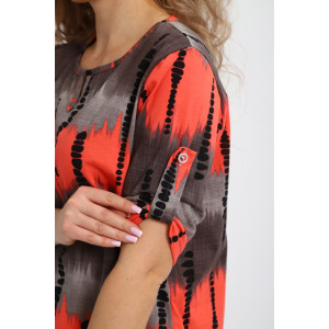 Туника женская "Вероника" М386 кулирка (р-ры: 46-60) красный Туника женская "Вероника" М386 кулирка (р-ры: 46-60) красный