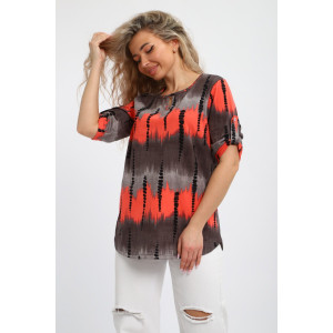 Туника женская "Вероника" М386 кулирка (р-ры: 46-60) красный Туника женская "Вероника" М386 кулирка (р-ры: 46-60) красный