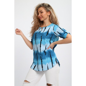 Туника женская "Вероника" М386 кулирка (р-ры: 46-60) голубой Туника женская "Вероника" М386 кулирка (р-ры: 46-60) голубой