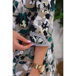 Халат женский 01076 кулирка (р-ры: 50-60) зеленый Халат женский 01076 кулирка (р-ры: 50-60) зеленый