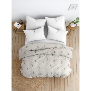 Пододеяльник классический перкаль "Лыжники" Пододеяльник классический перкаль "Лыжники"