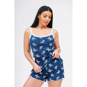 Пижама женская "Эстер" вискоза (р-ры: 44-52) бабочки Пижама женская "Эстер" вискоза (р-ры: 44-52) бабочки